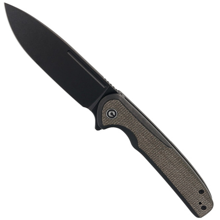 CIVIVI Knife Voltaic Stainless / Green Micarta, Black Stonewashed 14C28N (C20060-3)