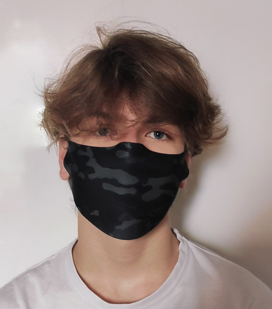 Multicamo BLACK camouflage mask (MAS-CAM MULTICAMO BLACK M