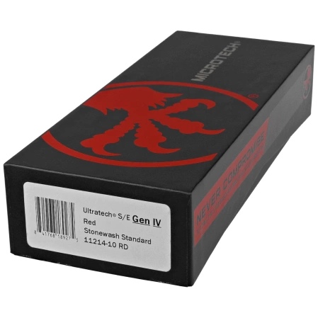 Nóż automatyczny OTF Microtech Ultratech Gen IV S/E Red Aluminium, Stonewashed M390MK by Tony Marfione (11214-10RD)