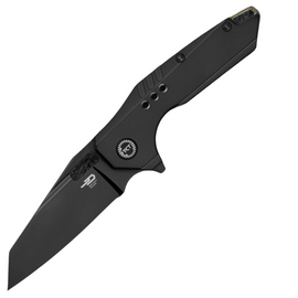 Bestech Nyxie 3 Knife Black Titanium, Black DLC CPM S35VN by Todd Knife and Tool (BT2308B)