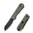 Civivi Crabby Knife OD Green G10, Black Stonewashed 14C28N by Ken Onion Jr. (C24055-1)