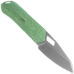 Remette RT-Woodpecker Knife Crystal Green Titanium, Hand Grinding Pearlescent M390 (RTWP-IG)