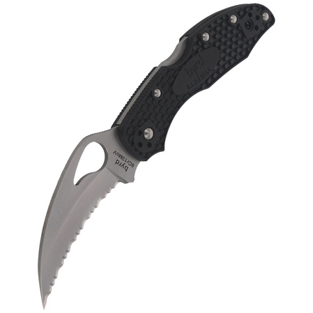 Nóż składany Spyderco Hawkbill Byrd FRN Black, Spyder (BY22SBK)