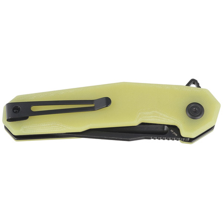 Nóż składany Kubey Carve KB237J Translucent Yellow G10, Blackwashed AUS-10