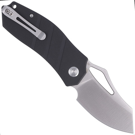 Nóż składany Kubey Ceyx Black G10, Satin D2 (KU335A)