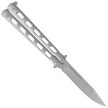 Third Decor Habitat Balisong Stainless Steel, Satin Butterfly Knife (10967)