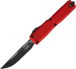 Nóż automatyczny OTF Microtech Ultratech Gen IV S/E Red Aluminium, Black M390MK by Tony Marfione (11214-1RD)