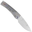 Medford Marauder-H D/P Knife Tumbled Titanium, Flamed HW/Clip, NP3 Breaker, Tumbled S45VN by Greg Medford (MK045STD-01TM-TFCF-BN)
