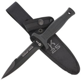 K25 Tactical Botero Knife Black Rubber, Titanium Coated (31825)