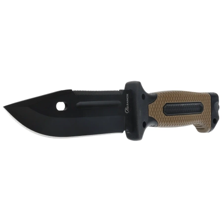 Martinez Albainox Knife ABS/Rubber Coyote/Black, Black 3Cr13Mov (32664)
