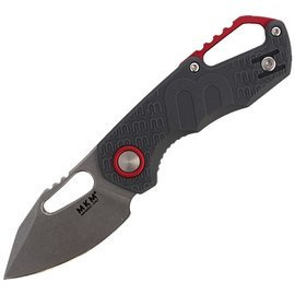 MKM Isonzo Clip Point Knife Grey FRN, Stonewashed N690 by Jesper Voxnæs (MK FX03-3PGY)