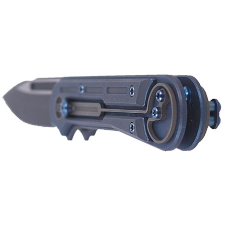 Nóż składany WE Knife Double Helix Blue Titanium, Black Stonewash CPM S35VN (815C)