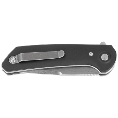 Reate PL-XF-A-1 Knife Black Aluminum, Satin/Stonewashed Nitro-V