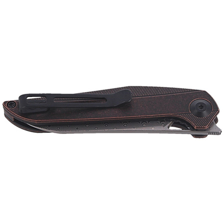 CIVIVI McKenna Black Stonewashed Copper, Damascus by Elijah Isham (C905DS-2)