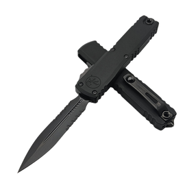 Microtech Ultratech Gen III ZBP D/E Signature OTF Knife Shadow DLC Aluminum, Shadow DLC P/S M390MK by Tony Marfione (1122-2DLCTSH)