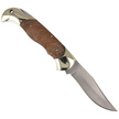 Herbertz CJH Burl Wood/Nickel Silver Knife, Satin 420 (163112)