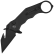 Nóż składany karambit Civivi Amaroq Black Aluminium, Black Stonewashed Nitro-V by Tony Sentmanat (C24018-2)