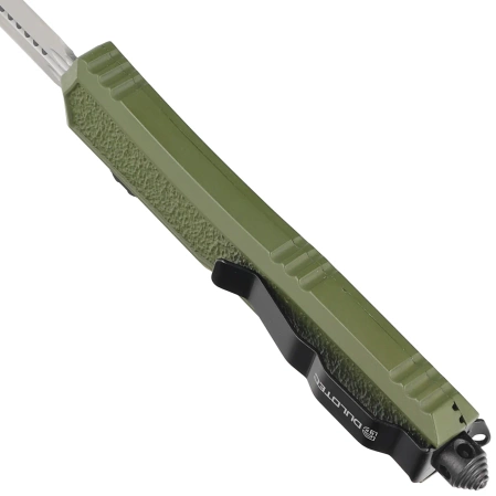 Dulotec OTF Automatic Knife OD Green Aluminium, Satin 3Cr13MoV (K188A-GR)