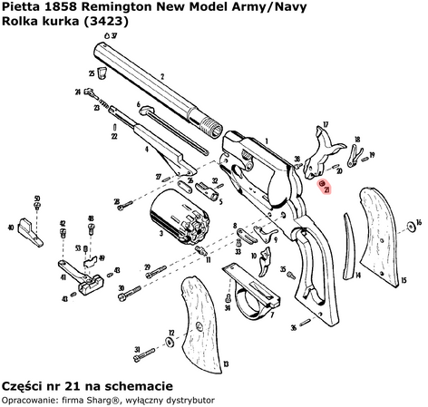 Roll Pietta Remington Army, Colt Navy, Spiller & Burr (3423)