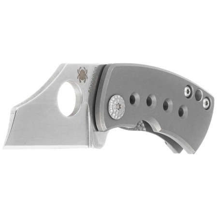 Spyderco McBee Gray Titanium, Stonewashed CTS XHP by Jonathan McNees (C236TIP)