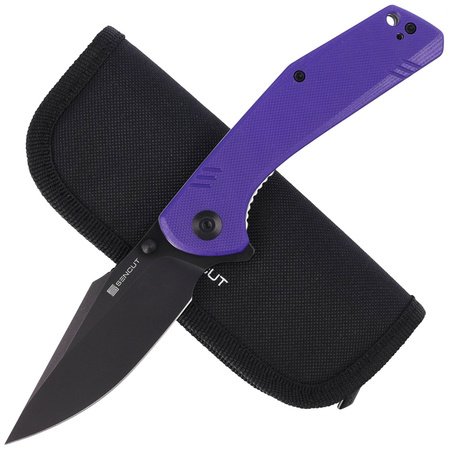 Nóż składany Sencut Actium Purple G10, Black Stonewashed D2 (SA02D)