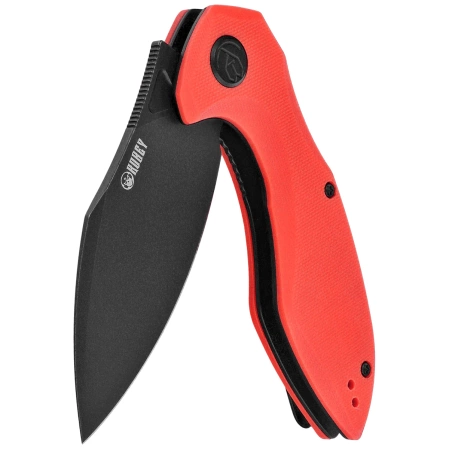Kubey Nobel Knife Red G10, Blackwashed 14C26N (KU236P)