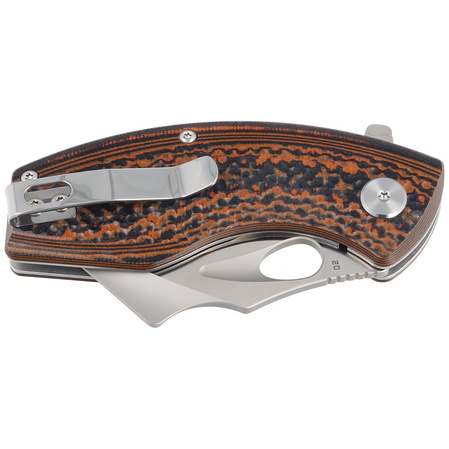 Bestech Knife Lizard Black/Orange G10, Satin/Bead Blast D2 Knife (BG39A)