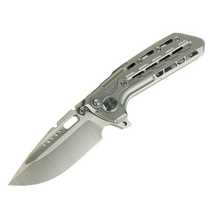 Nóż składany Reate TX228 LE No 055/200 Bead Blasted Titanium, Bead Blasted Titanium Clip, Satin M390 (TX228 TBB.TBB.SAT)