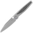 Rike Knife Baidi S Titanium/Carbon Fiber, Bead Blasted M390 (RK-Baidi-S-P/BCF)