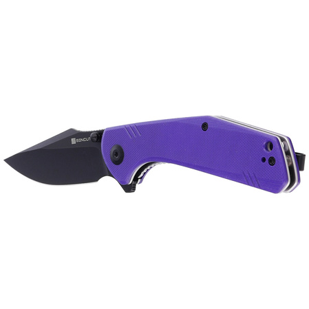 Sencut Knife Actium Purple G10, Black Stonewashed D2 (SA02D)