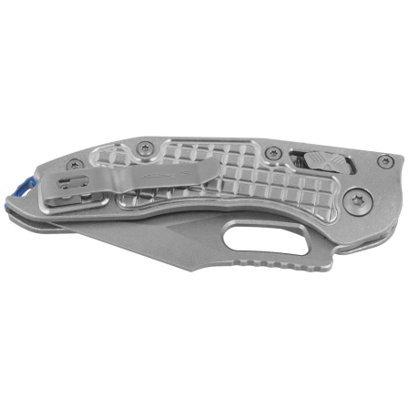 Nóż składany Microtech Marfione Select Stitch Ram-Lok S/E Frag Titanium, Ti Blue HW, Double Vapor Blast M390MK by Borka Blades and Tony Marfione (169RL-10FRMS2)