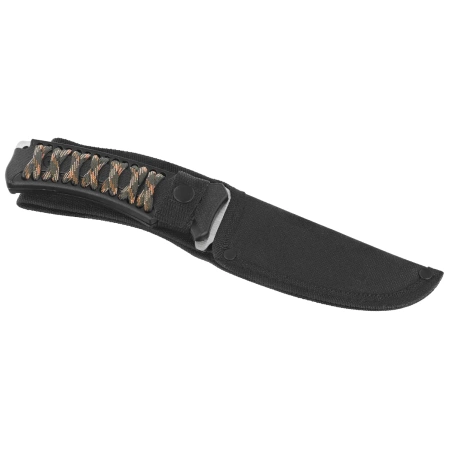 Nóż Martinez Albainox 32796 ABS Black/Camo Stringing, Brushed/Black 3Cr13Mov