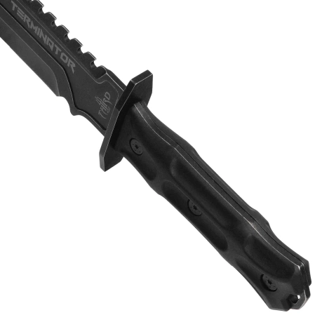 Nóż Third Decor Habitat Terminator Black Rubberized ABS, Stonewashed 420 (H0301)