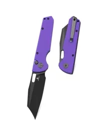 Nóż składany Bestechman Guardian Purple G10, Black PVD D2 (BMK11H)