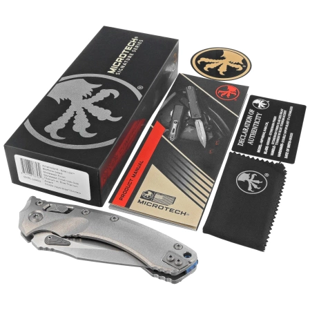 Microtech Marfione Select Amphibian Ram-Lok S/E Knife Stonewashed Gray Titanium, Stonewashed M390MK by Tony Marfione (137RL-10MS2)