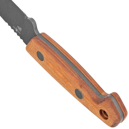 Nóż Turq Gear Wolf Drop Point Walnut Full Cubic HW Tungsten, Cerakote Tungsten Sleipner