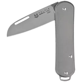 Fox Vulpis Pocket Knife Sandblasted Titanium, Polished M390 (FX-VP108 TI)
