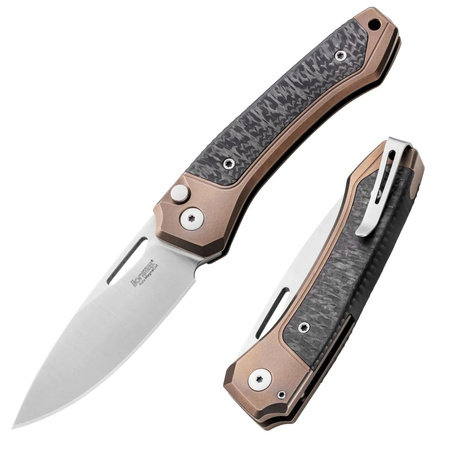 LionSteel Twain Bronze Titanium / Carbon Fiber, Satin MagnaCut by Gianni Pauletta (TW BR CF)