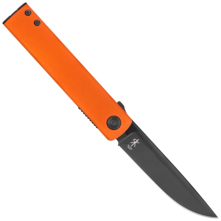 Fox Chnops Knife Orange Aluminum, Black Top Shield Becut by Riccardo Gobbato (FX-543 ALO)
