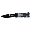 Martinez Albainox Balisong Skulls Knife Black Aluminum, Black 3Cr13Mov (02201)