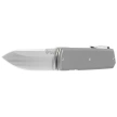 Maserin 410 Silver Grey Titanium, Satin Elmax by Bruno Bruna Knife (410/T)