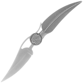 Nóż składany Martinez Albainox Apache Feather Gray Zamak, Satin 3Cr13Mov (10585)
