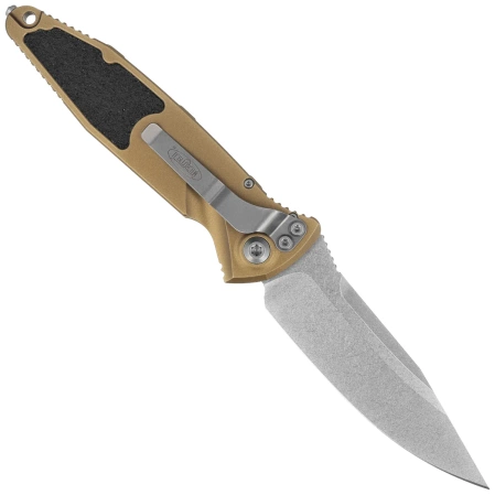 Microtech Socom Elite Auto S/E Automatic Knife Tan Aluminum, Stonewashed M390 by Tony Marfione (160A-10TA)