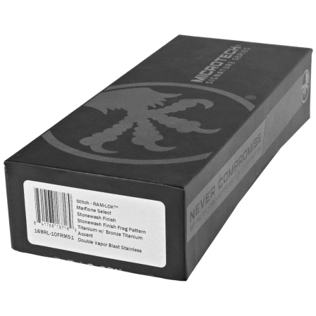 Microtech Marfione Select Stitch Ram-Lok S/E Knife Frag Titanium, Double Vapor Blast M390MK by Borka Blades and Tony Marfione (169RL-10FRMS1)