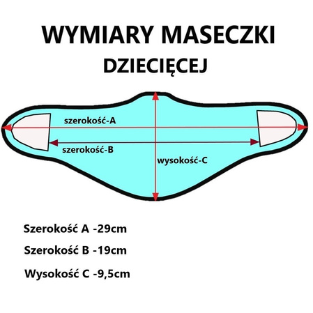 Maseczka ochronna dziecięca Haasta Słodycze (MAS-DZIE-SLO S)