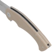 Nóż składany Kubey Scimitar Tan G10, Beadblasted 14C28N (KU173M)