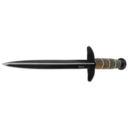 Martinez Albainox Triplex Edge Dagger Aluminium/Wood, Black 3Cr13Mov (32511)