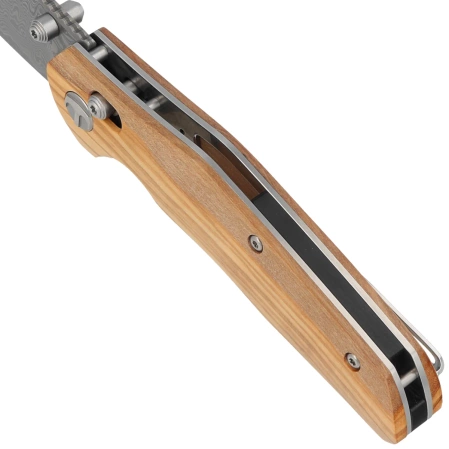 Nóż składany Bestechman Ronan Olive Wood, Damascus (BMK02M)