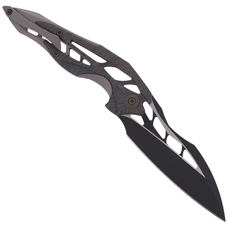 Nóż składany WE Knife Arrakis Flamed / Gray Titanium, Black Stonewashed by Elijah Isham (906G MYSTERY BOX)