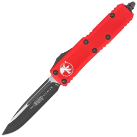 Microtech UTX-85 S/E OTF Knife Red Aluminum, Black M390 by Tony Marfione (231-1RD)